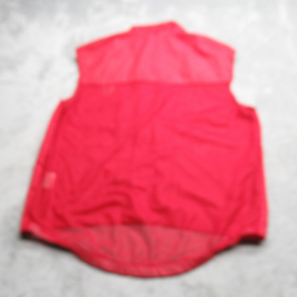 Pearl Izumi Cycling Vest Unisex Medium Red Sleeveless Full Zip Windbreaker - Picture 3 of 11